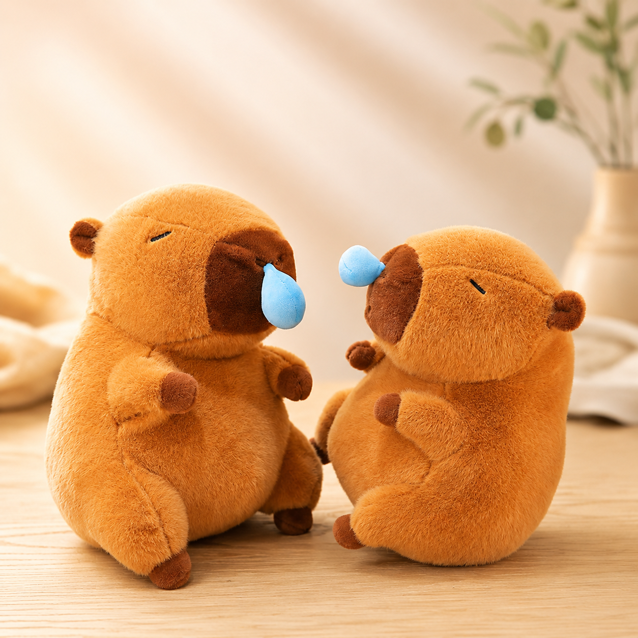 Capybara Plush Toy with Runny Nose – Cute Stuffed Animal