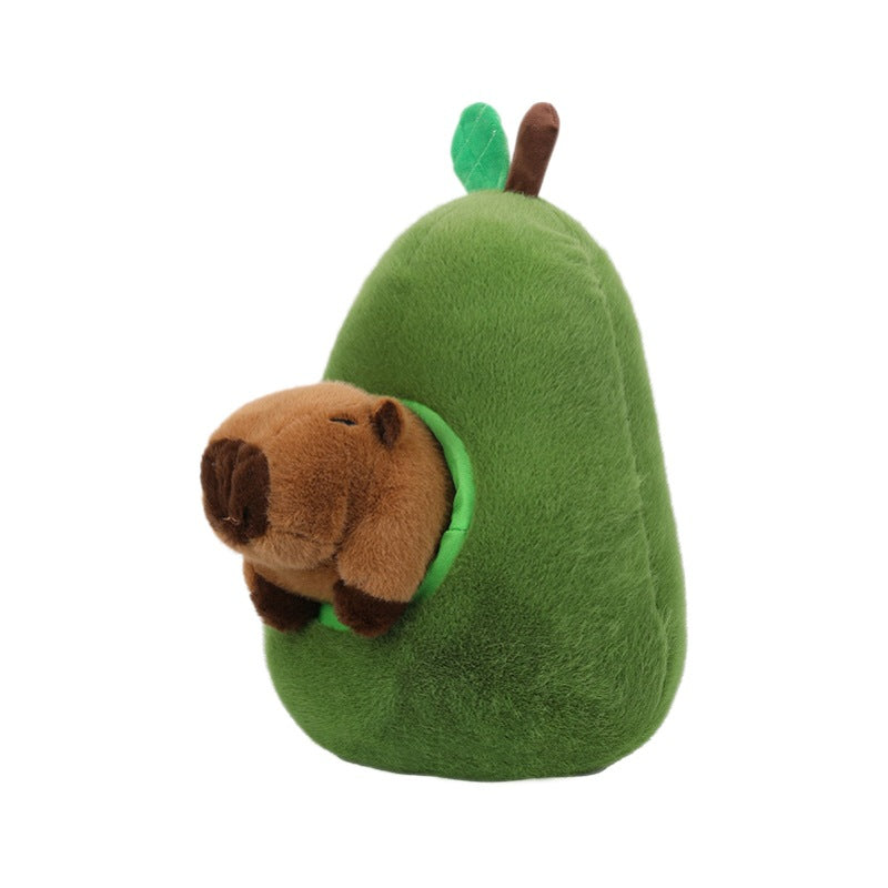 Creative Avocado Capybara Stuffed Plush Toy