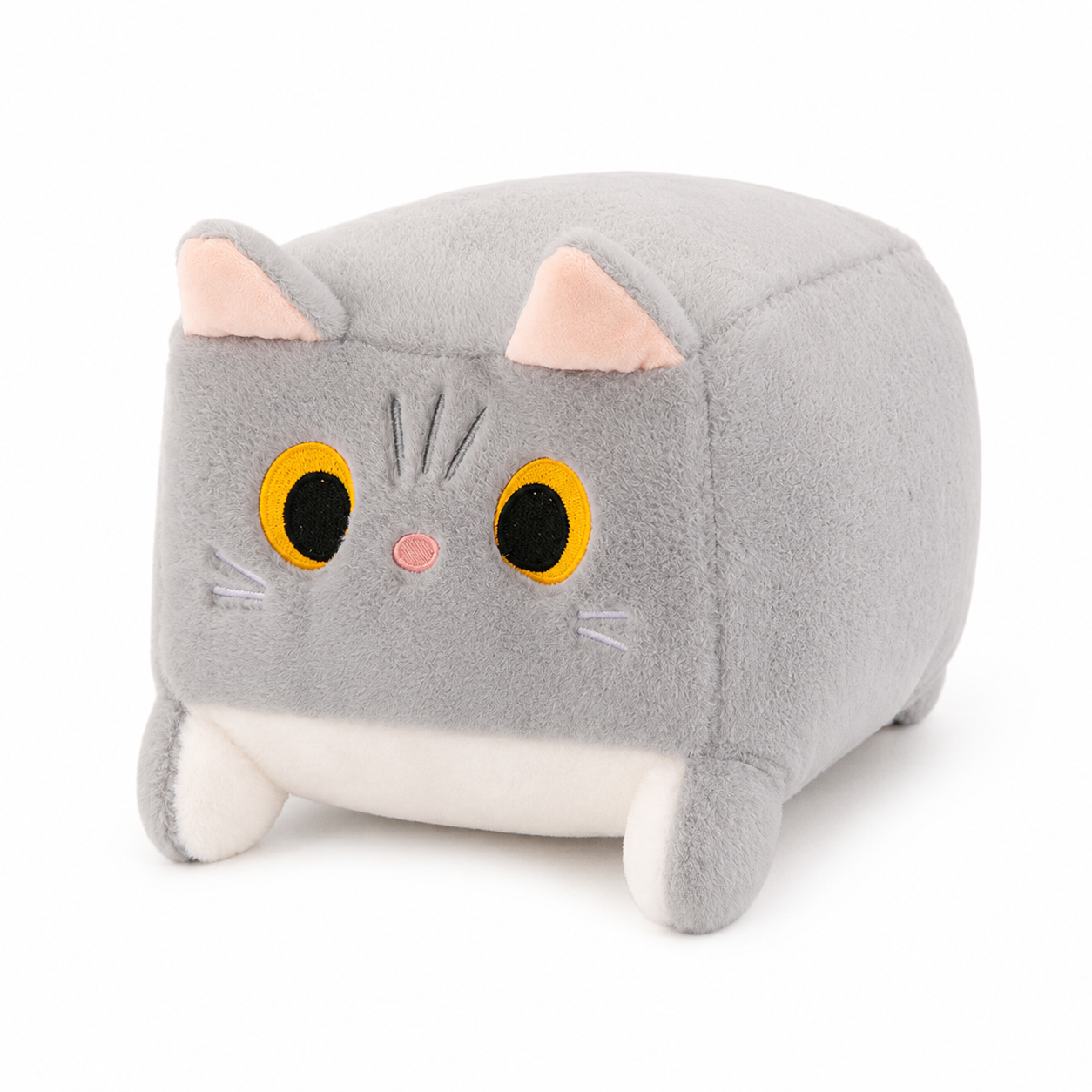 Cube Cat Plush Toy Pillow Soft Stuffed Animal Cushion