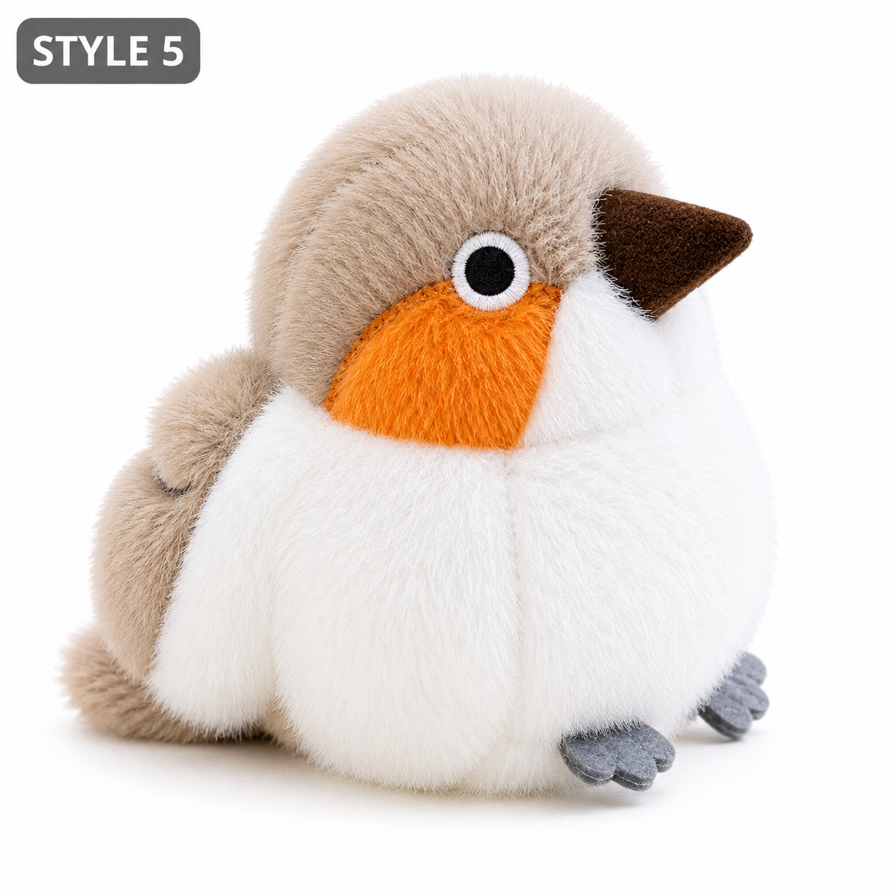 11cm Cute Bird Plush Keychain Soft Stuffed Animal Bag Charm