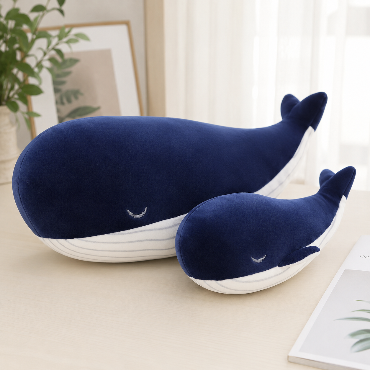 Blue Whale Stuffed Plush Toy