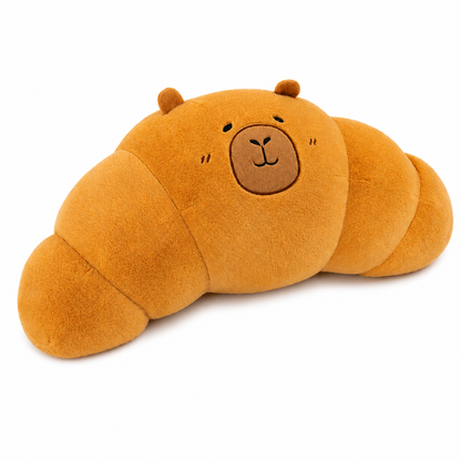 Capybara Croissant Plush Pillow Soft Stuffed Animal Cushion