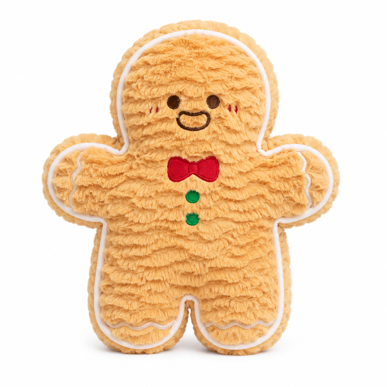 Christmas Plush Pillow | Gingerbread Tree Wreath Holiday Cushion