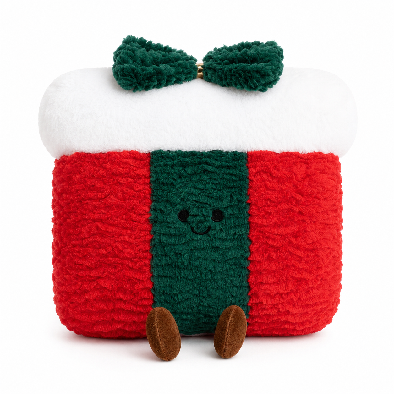 Christmas Plush Pillow | Gingerbread Tree Wreath Holiday Cushion