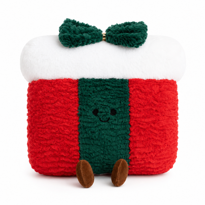 Christmas Plush Pillow | Gingerbread Tree Wreath Holiday Cushion