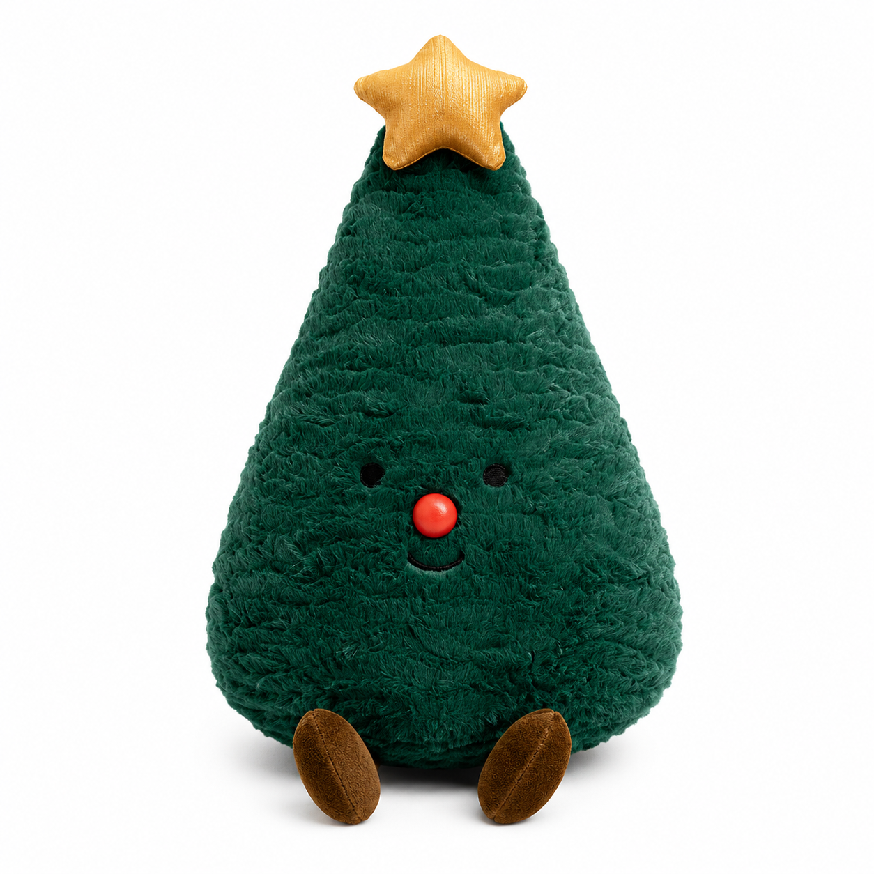 Christmas Plush Pillow | Gingerbread Tree Wreath Holiday Cushion