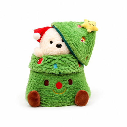 Christmas Tree Puppy Plush Toy – Cute Festive Dog Stuffed Animal
