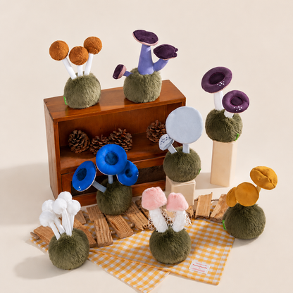 Cute Mushroom Plush Plant, Kawaii Mushroom Pot Plush Decor