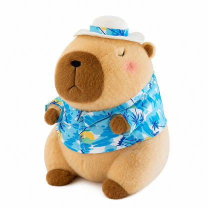 Cute Summer Capybara Plush Toy Soft Stuffed Animal
