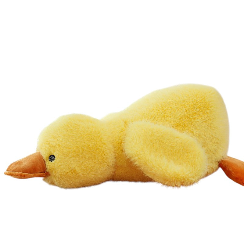 Cute Lying Duck Plush Toy – Soft Yellow Duck Pillow