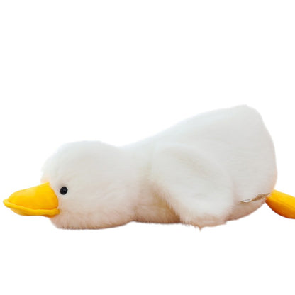 Cute Lying Duck Plush Toy – Soft Yellow Duck Pillow