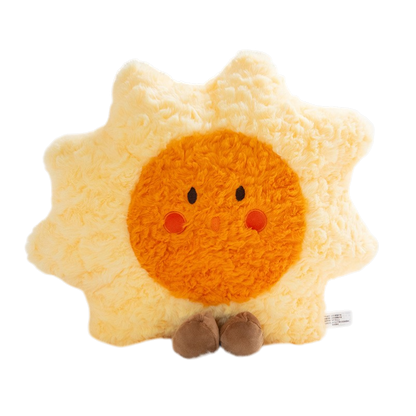 Cute Sky Plush Pillow – Cloud, Sun & Moon Cushion