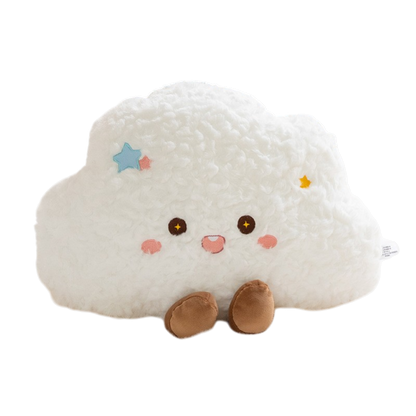 Cute Sky Plush Pillow – Cloud, Sun & Moon Cushion
