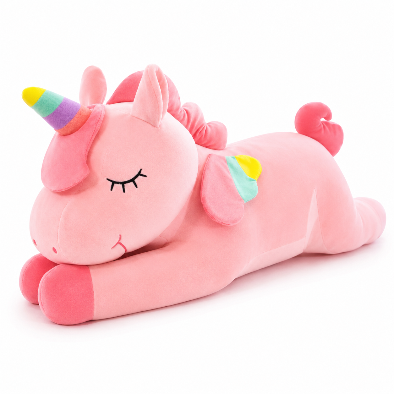Cute Unicorn Plush Toy Soft Rainbow Stuffed Pillow