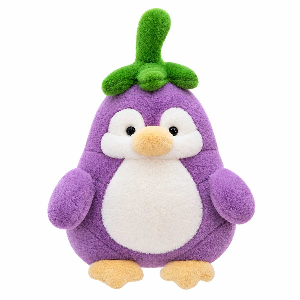 Eggplant Penguin Plush Toy – Cute Purple Fruit Stuffed Animal