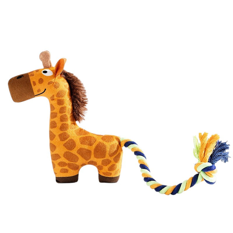 Plush Squeaky Dog Toys – Interactive Tug Rope & Pet Chew Toy