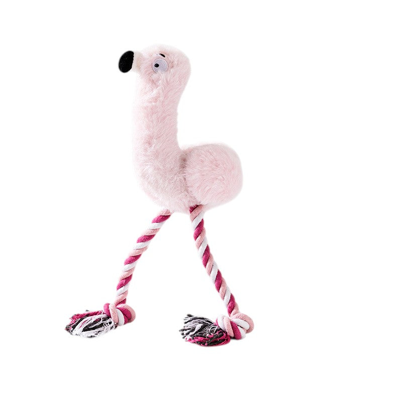 Plush Squeaky Dog Toys – Interactive Tug Rope & Pet Chew Toy