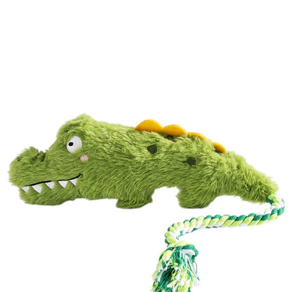 Plush Squeaky Dog Toys – Interactive Tug Rope & Pet Chew Toy