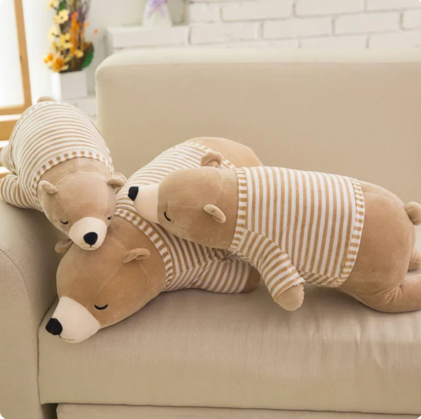 Polar Bear Stuffed Pillow Plush