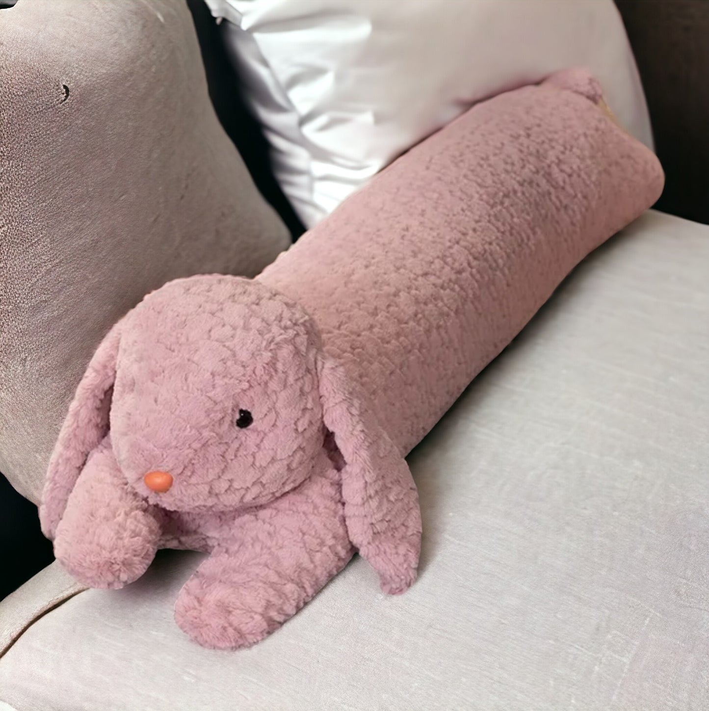 Bunny and Bear Long Sleeping Pillow