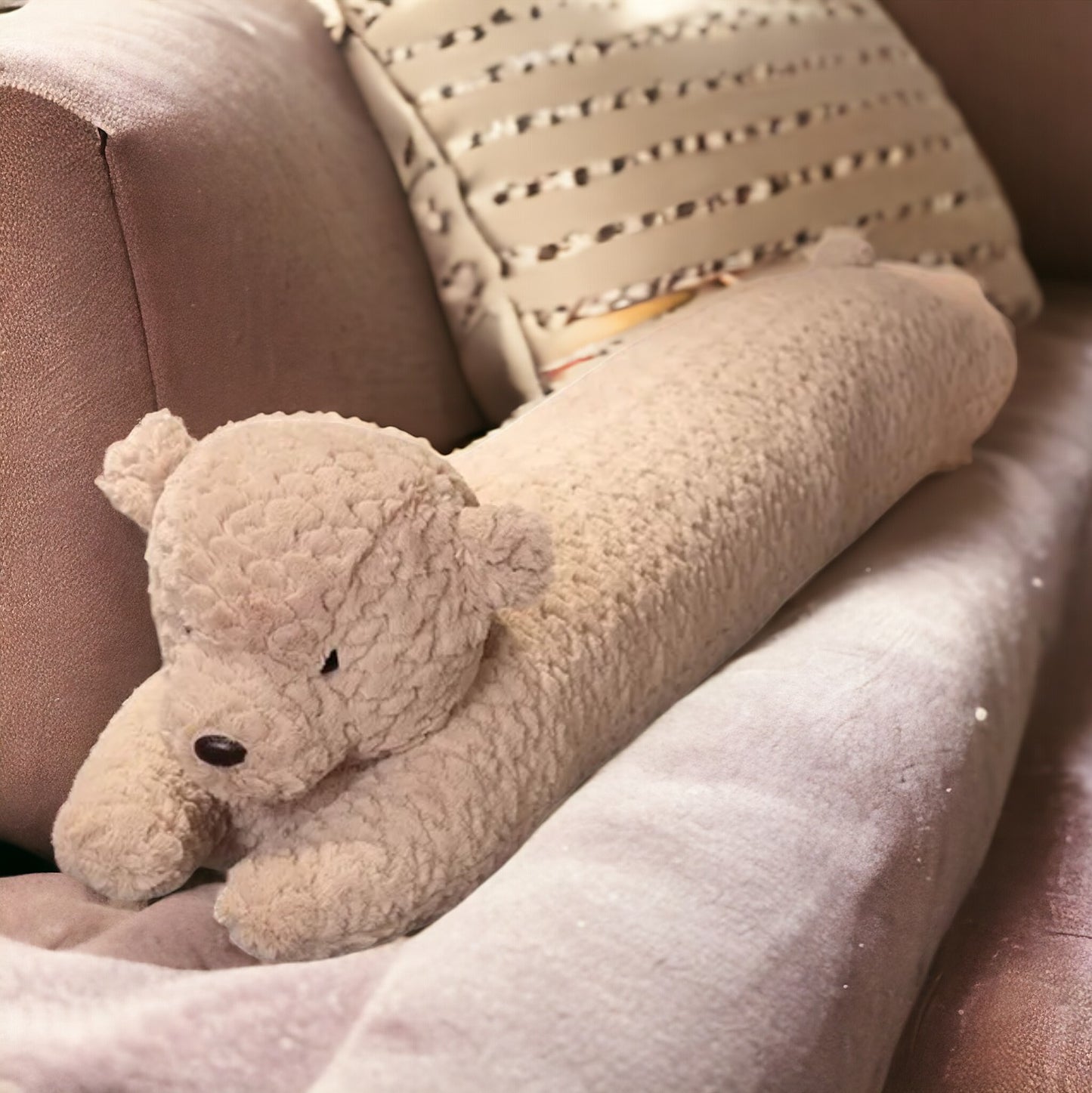 Bunny and Bear Long Sleeping Pillow