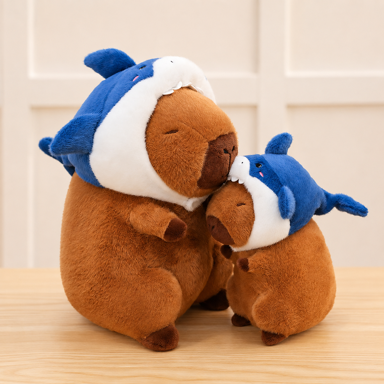 Shark Capybara Plush Toy – Cute Stuffed Animal Pillow