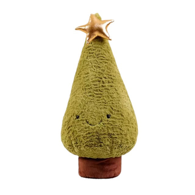 Simulation Christmas Tree & Moose Plush Toy