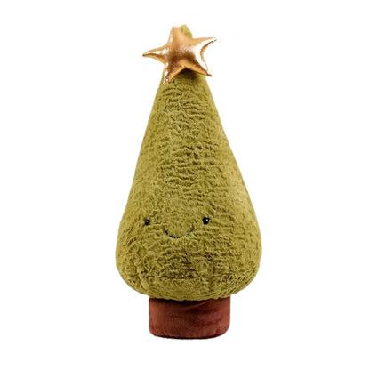 Simulation Christmas Tree & Moose Plush Toy