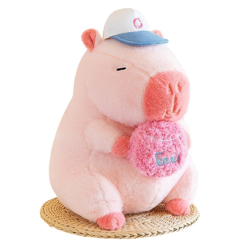Tennis Ball Cute Capybara Stuffed Plush Toy