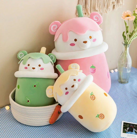 Bear Boba Bubble Tea Plushies