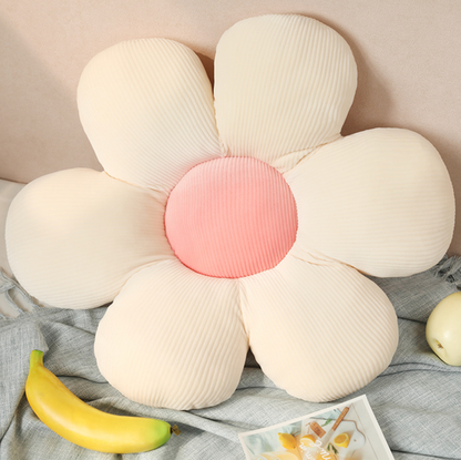 Colorful Flower Plush Pillow Cushion