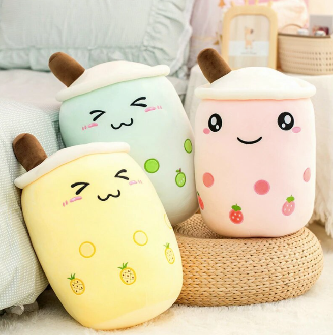 Boba Bubble Fruit Tea Plush Toy