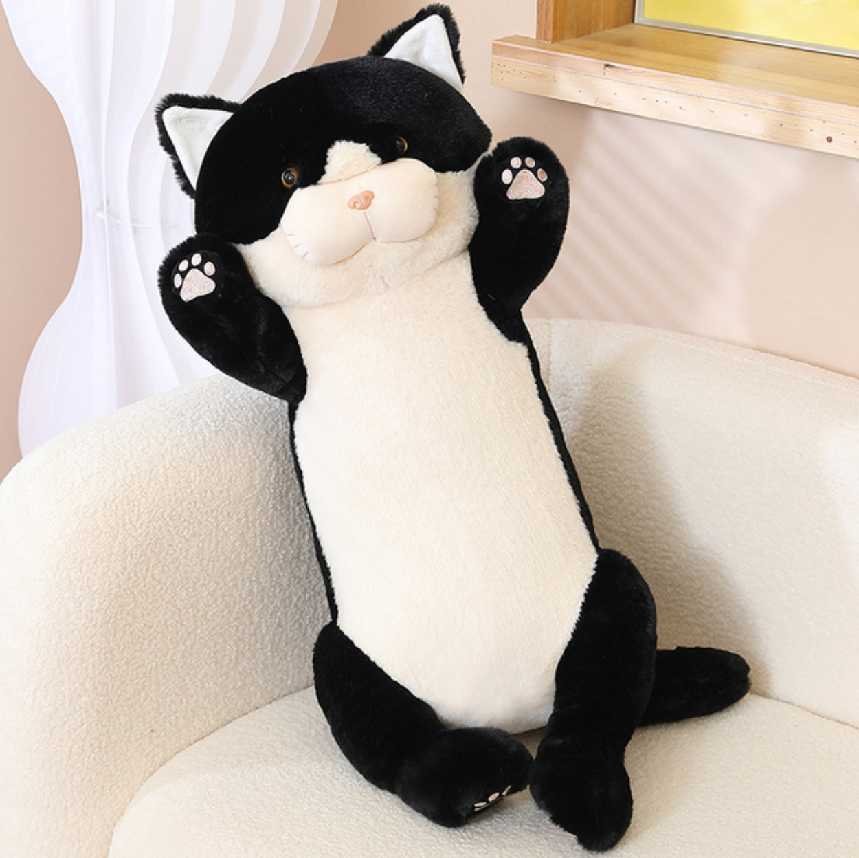 Cute Cat Long Pillow Plush Toy