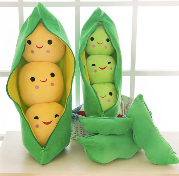 Peas in a online pod plush toy