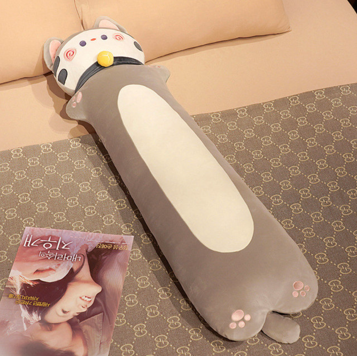 Kitten Long Plush Toy Pillow