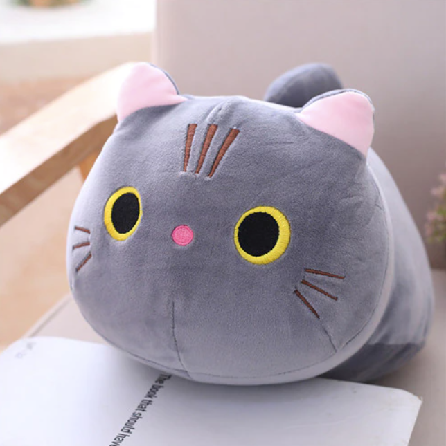 Soft Cat Plush Pillow