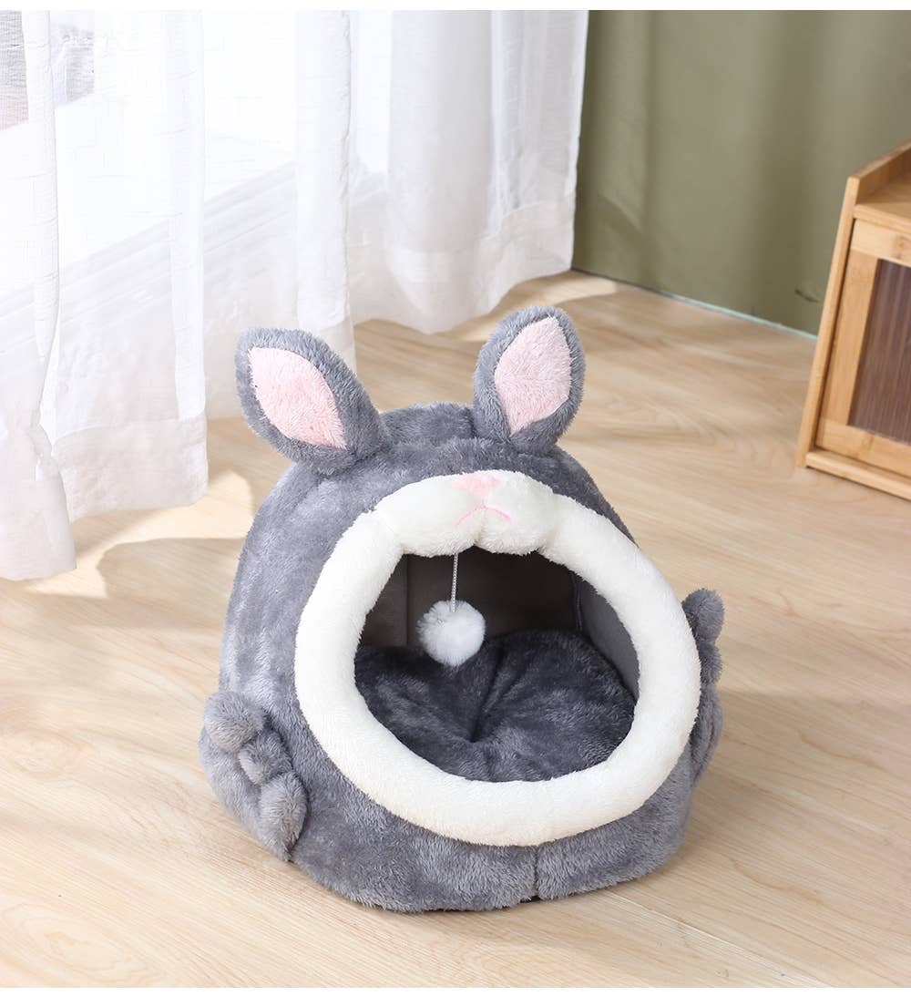 Cute Rabbit Cat Pet Cave House