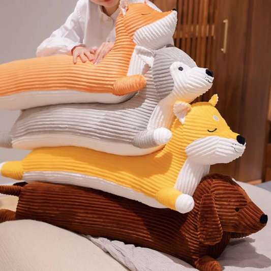 110cm Long Dog Plush Toy Pillow