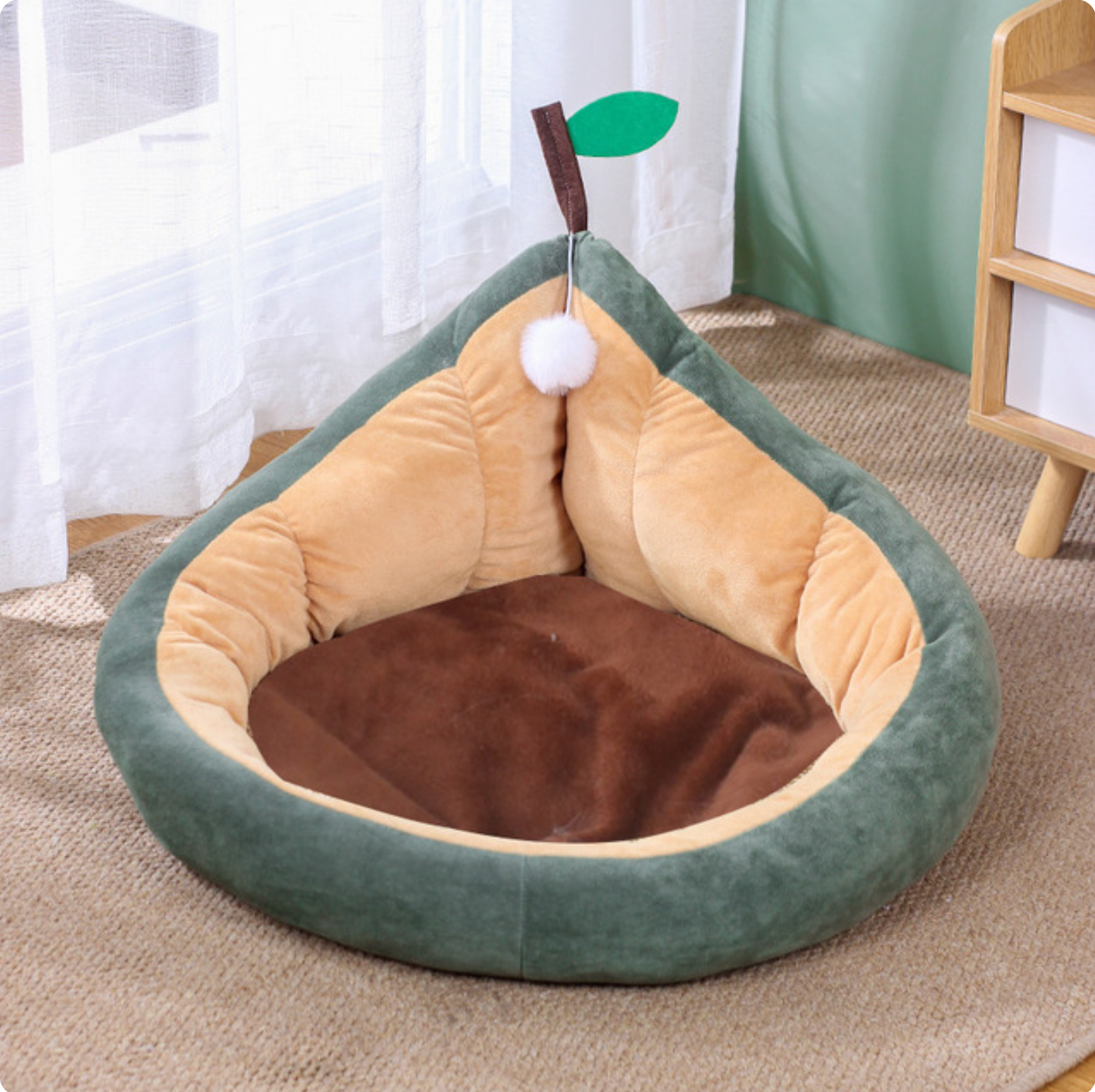 Pear Shape Cozy Lounger Pet Bed