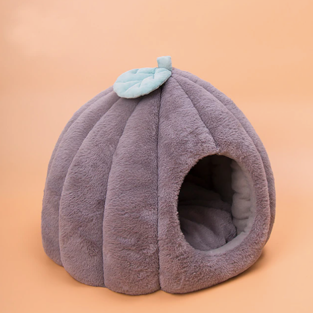 Pumpkin Shape Hooded Pet Bed House