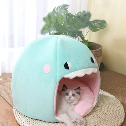 Shark Shape Cat Bed