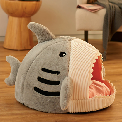 Shark Shape Cat Dog Bed House