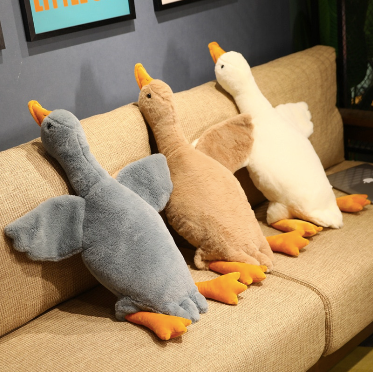 Fluffy Duck Plush Toy Pillow